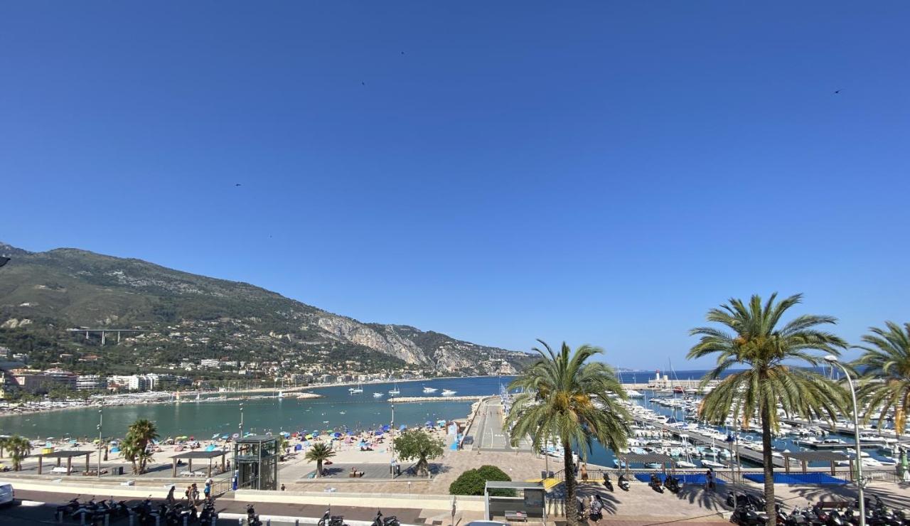 Sablettes Beach-Plage-Vue Mer-Centre Ville Menton Eksteriør billede